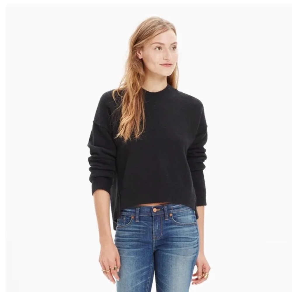 Madewell | connection sweater in black